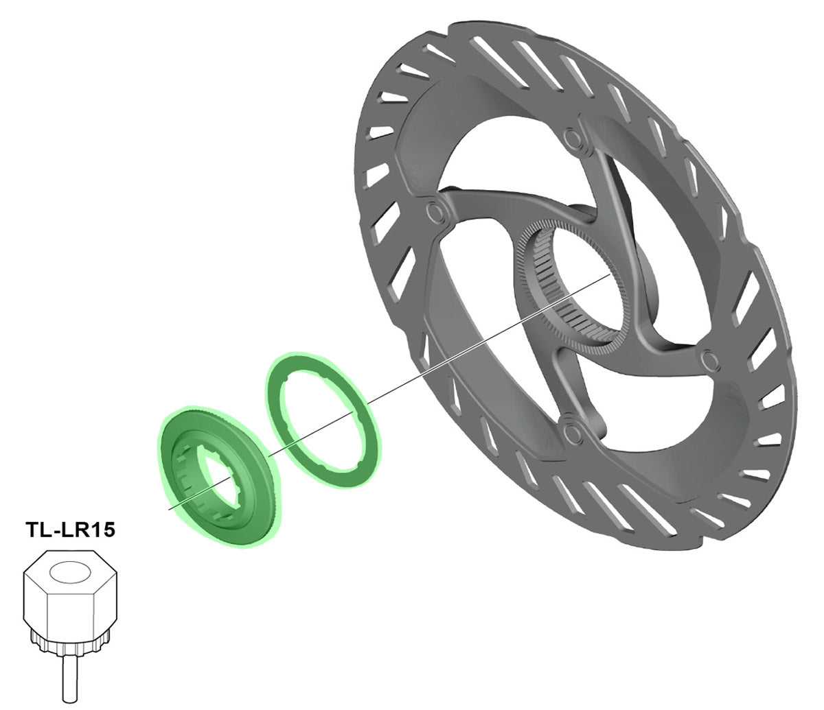 Pierścień naprawy dyskoteki Shimano dla SM-RT81/SM-RT67