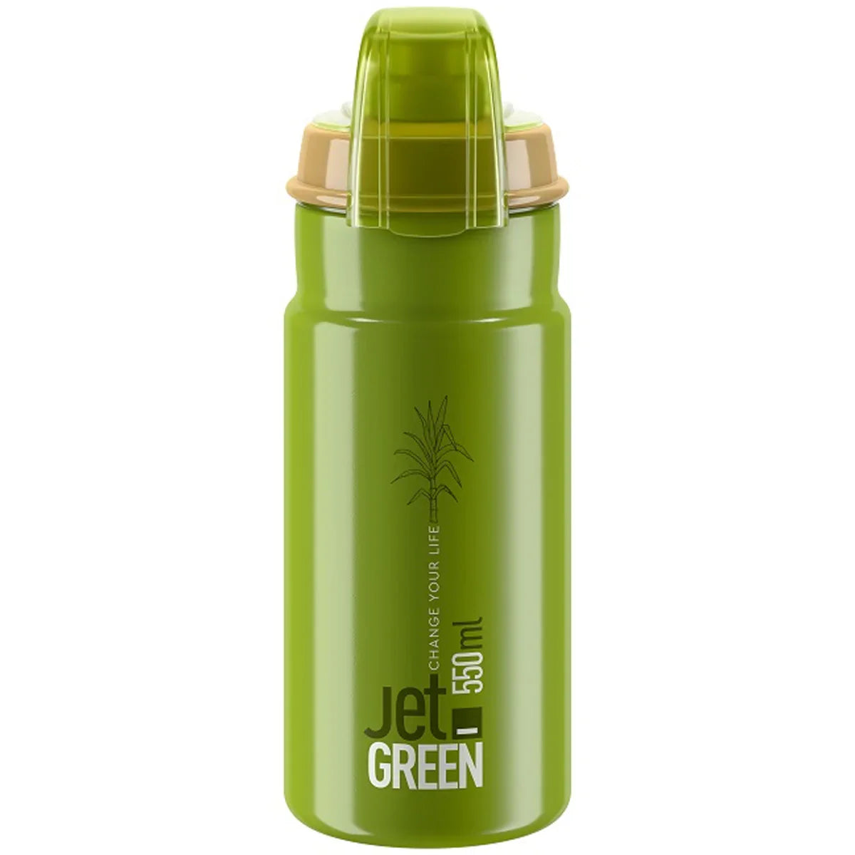 Borraccia Elite Jet Green Plus 550 ml