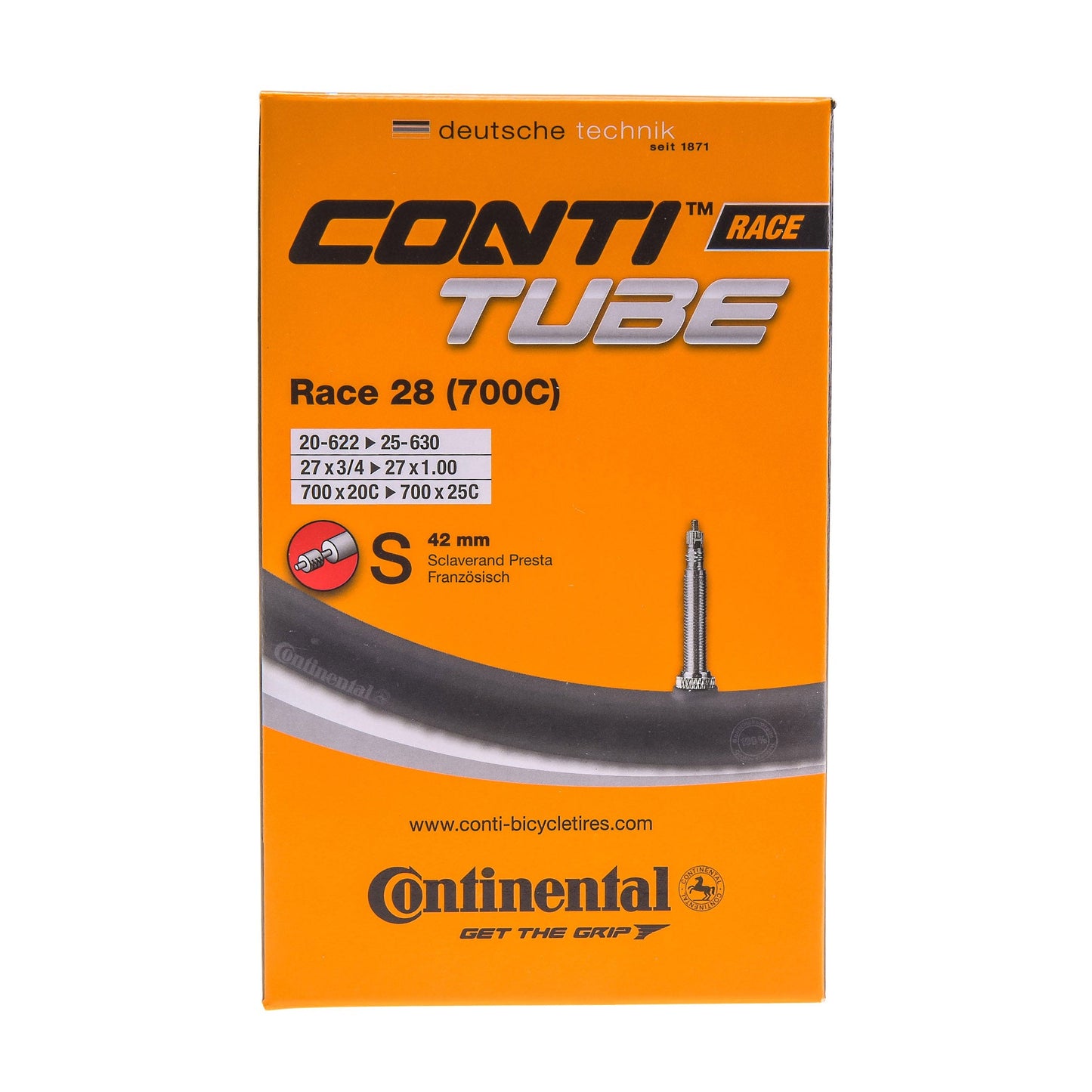 Continental Air Camera Conti Tube Race 700x20/25 Presta 42mm valve