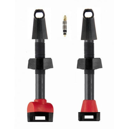 Pair of Carbon Tubeless Presta Valves - 45mm