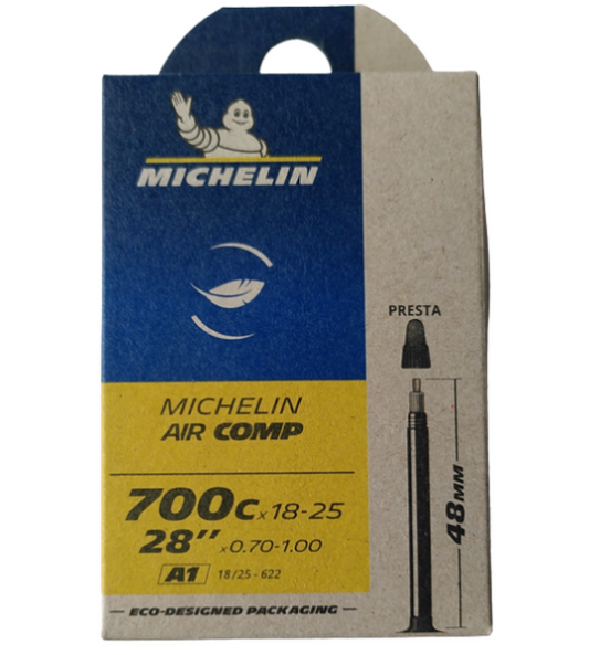 Michelin Air Comp 700x18-25 Presta 48mm valve