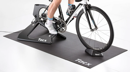 Tacx mat rolled up for smart trainers