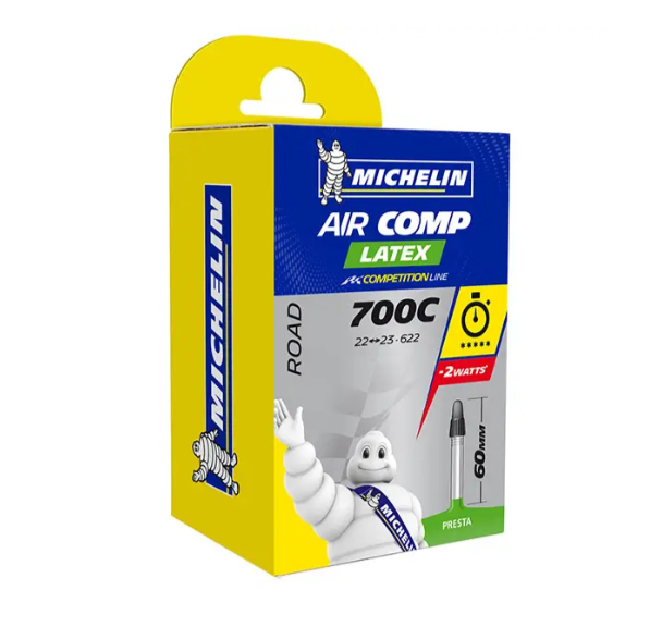 Michelin Air Comp Latex 700x22/23 Presta 60mm Ventil