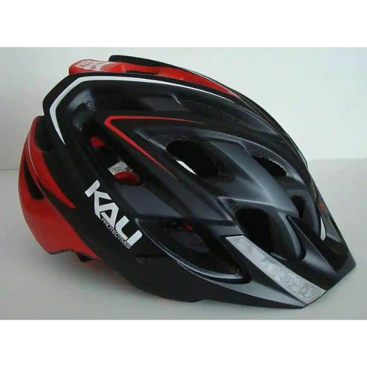 Kali chakra plus casque couleur couleur Matt Black - Col de cyclisme rouge