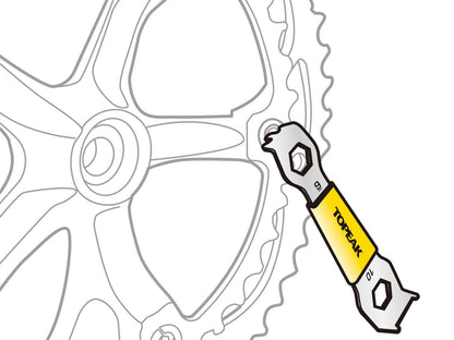 Topyk Chainring -mutterin avain