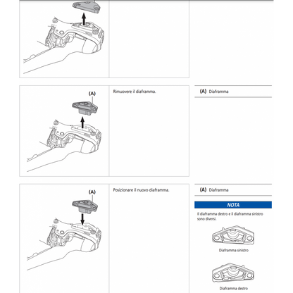 Shimano ST-R9120 Venstre membran