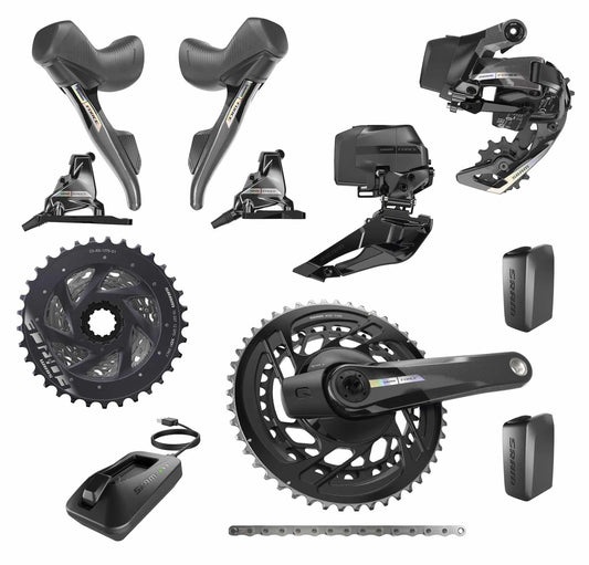 Gruppo Sram Force AXS D2 Disc HRD 2x12V con Power Meter