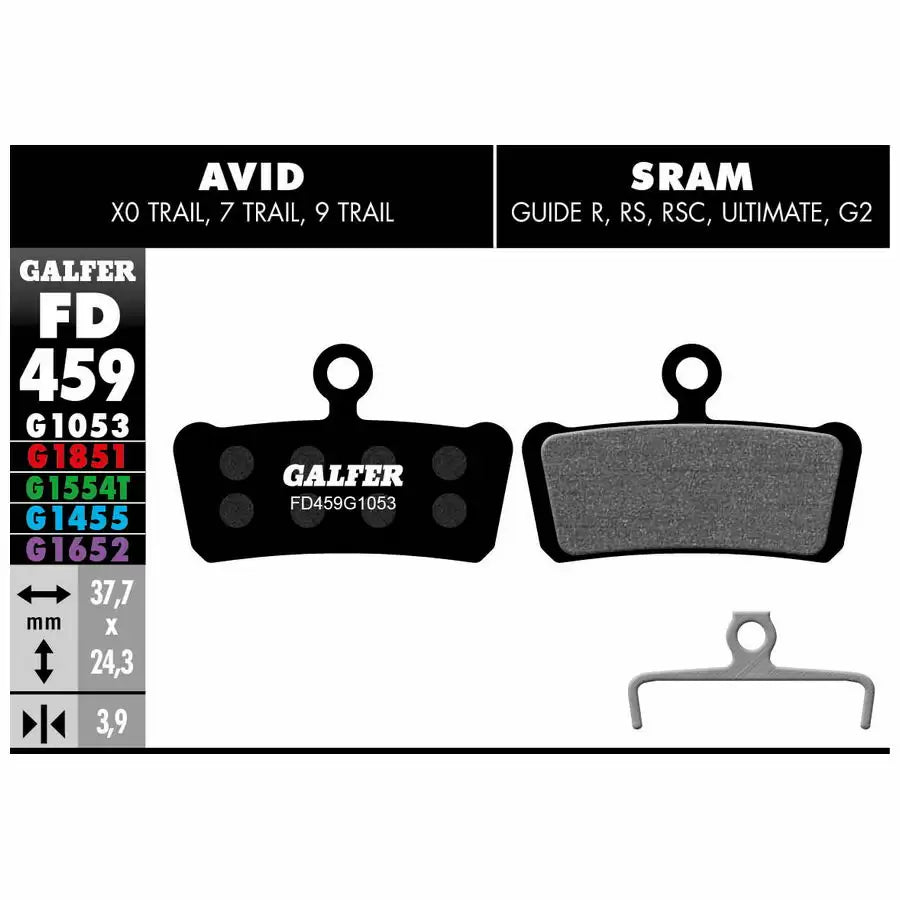 Galfer FD459G1053 SRAM Guide, G2 en Avid X0 Trail Brake Pads