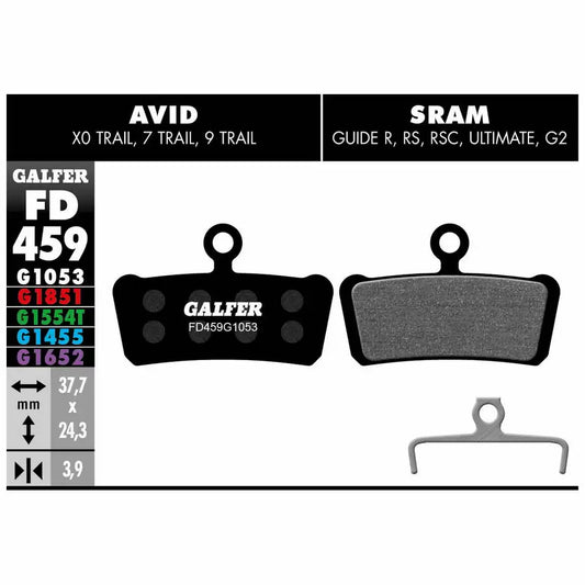 Pastiglie Freno Galfer FD459G1053 Sram Guide, G2 e Avid X0 Trail