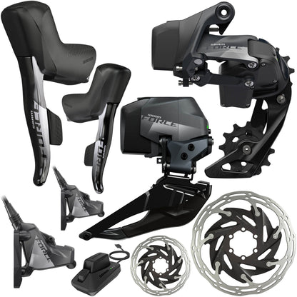 Upgrade SRAM Force Etap Axs HRD 2x12V Center Blokada Płaskie mocowanie