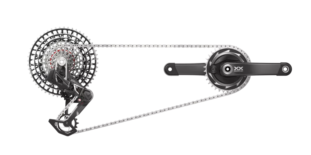 SRAM XX SL SL EAGLE -siirto T-tyypin AXS-tehomittari