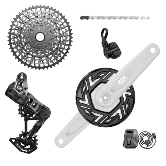 SRAM GX EAGLE AXS Transmission E-MTB 104 BCD T-TYPE group without pedagle