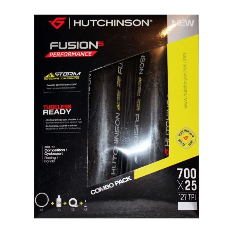 Hutchinson Fusion 5 Performance Tubeless Combo Pack 700X25