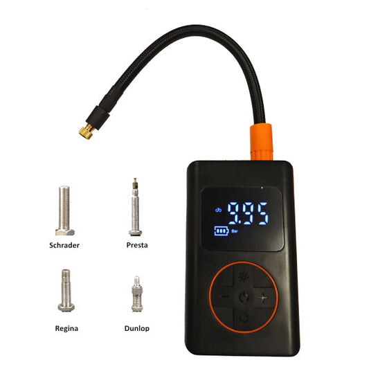 Uniwersalny kompresor Barbieri Mini do wszystkich zaworów 10 barów z wyświetlaczem cyfrowym