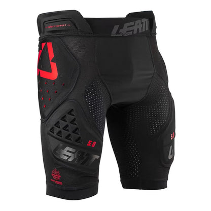 Leder 3DF 5.0 Beskyttende shorts med anti -impact skum