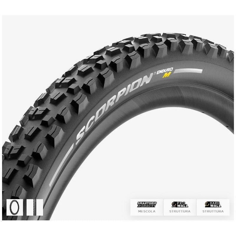 Pneus pirelli scorpion enduro M Mur dur noir