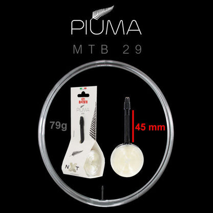 Camera d'aria Barbieri NXT Piuma MTB 29x2.0/2.6 - Valvola Presta 45mm